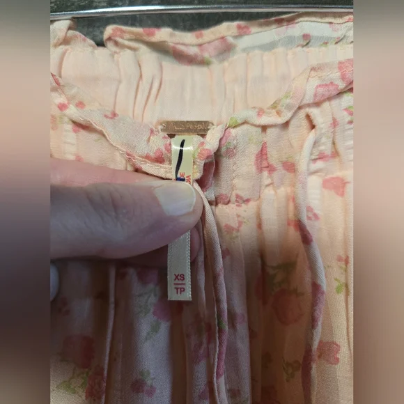 Free People Emmaline Wide Leg Tiered Floral Pants - Picture 8 of 8